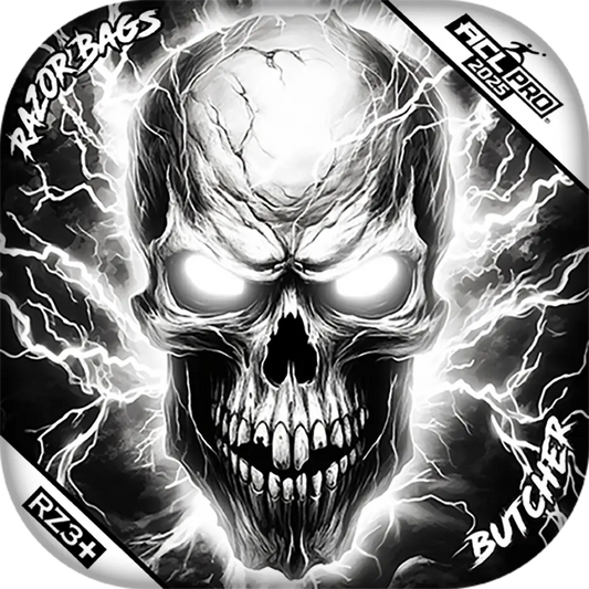 Butcher | Skull Lighting Strike | ACL PRO Razor Cornhole Bags