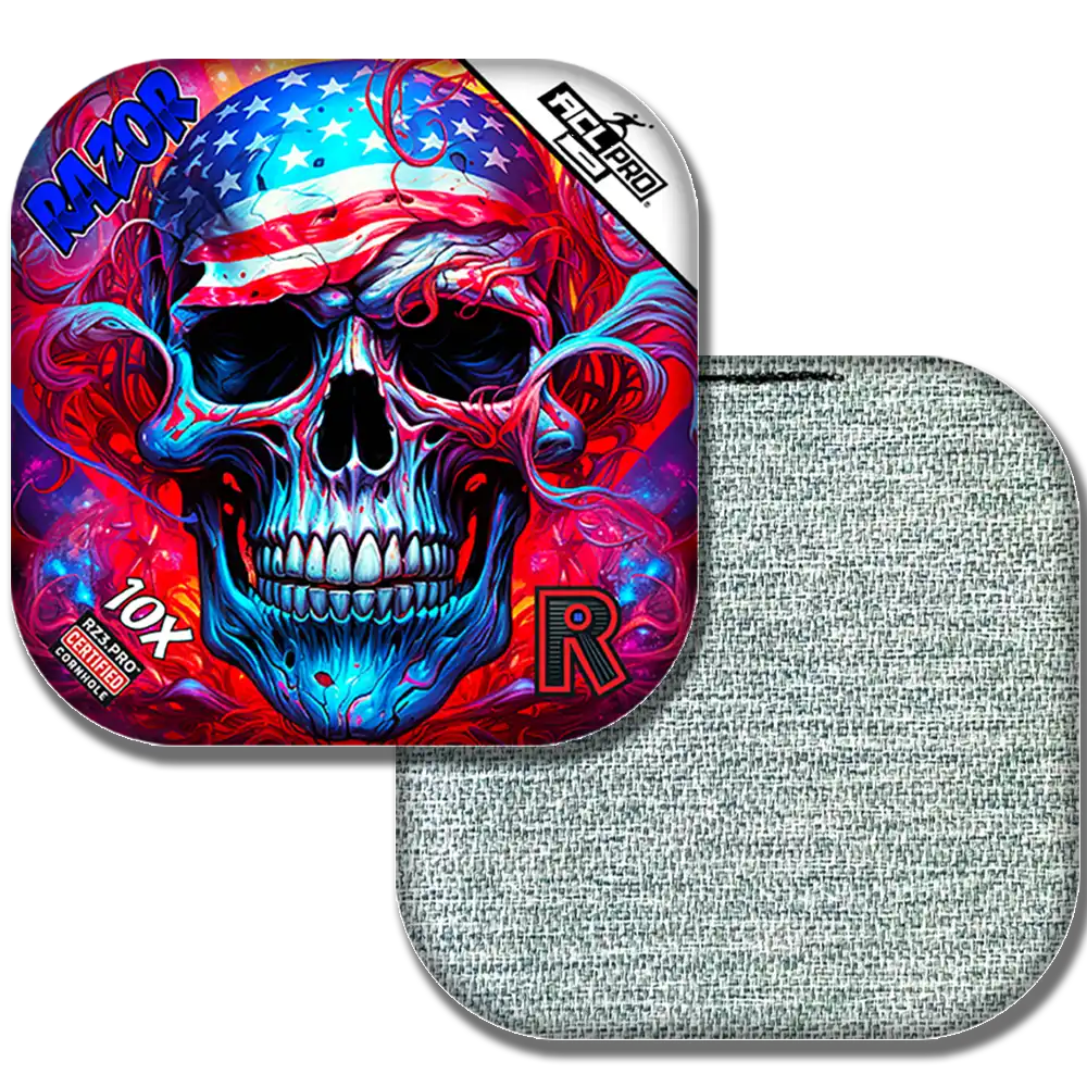 10X | Skull Merica | ACL PRO Razor Cornhole Bags