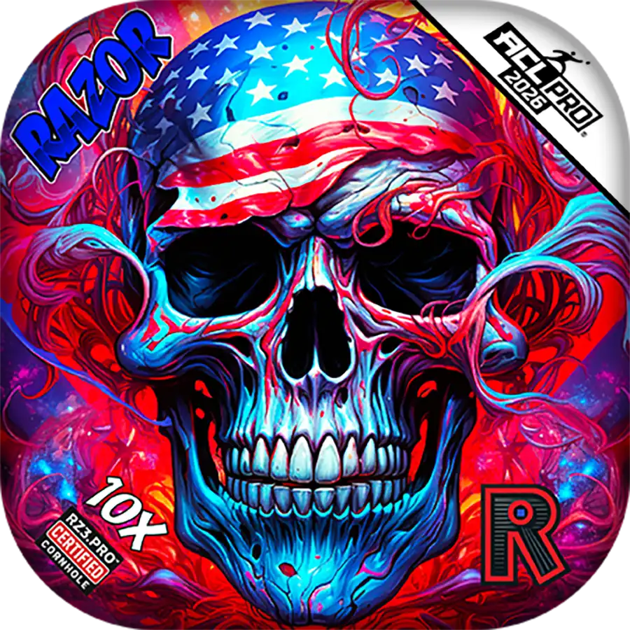 10X | Skull Merica | ACL PRO Razor Cornhole Bags