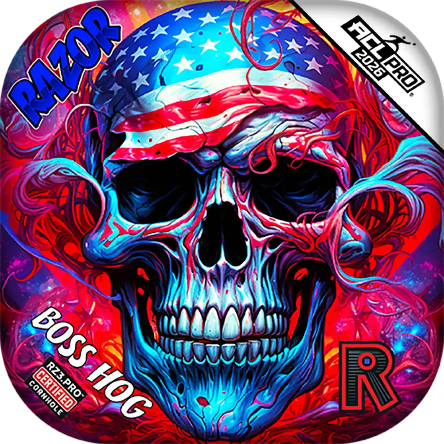 Boss Hog | Skull Merica | ACL PRO Razor Cornhole Bags