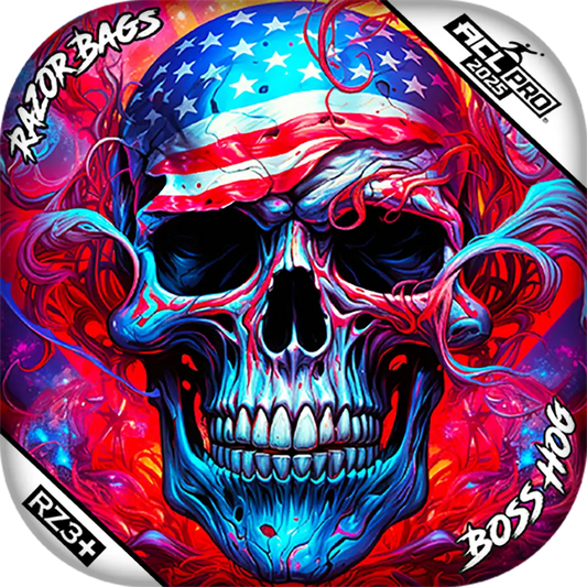 Boss Hog | Skull Merica | ACL PRO Cornhole Bags by Razor Bags (Razor Cornhole)