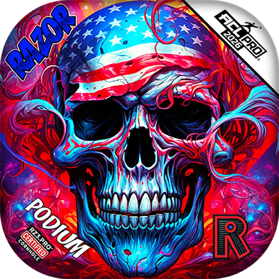 Podium | Skull Merica | ACL PRO Razor Cornhole Bags