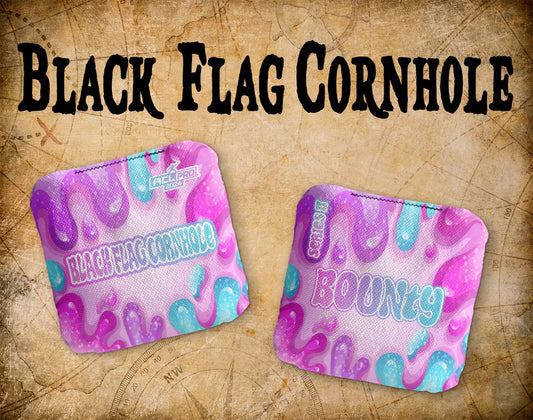 Black Flag Cornhole Bags - Slime
