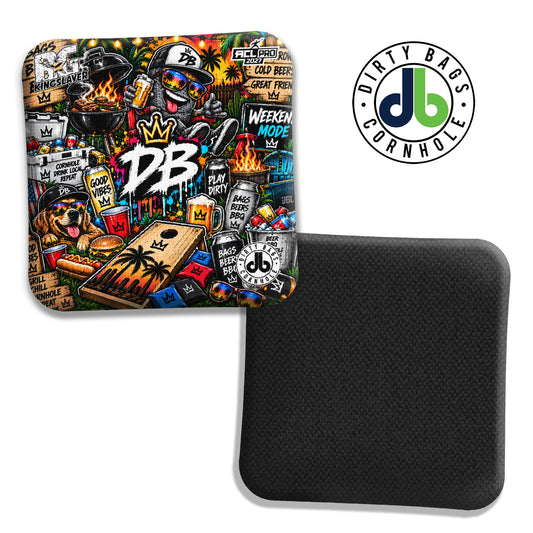 BG Cornhole Bags - Kingslayer - Sticker Bomb BBQ