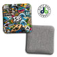BG Sticker Bomb SoCal White cornhole bags