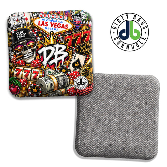 BG Sticker Bomb White cornhole bags