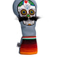 Mustache Sugar Skull - Fairway Cover Gray