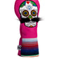 Mustache Sugar Skull - Driver Cover Pink