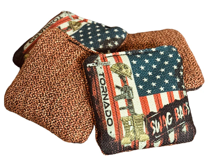 Mini Cornhole Bags - Swag Bags - USA Boots Flag