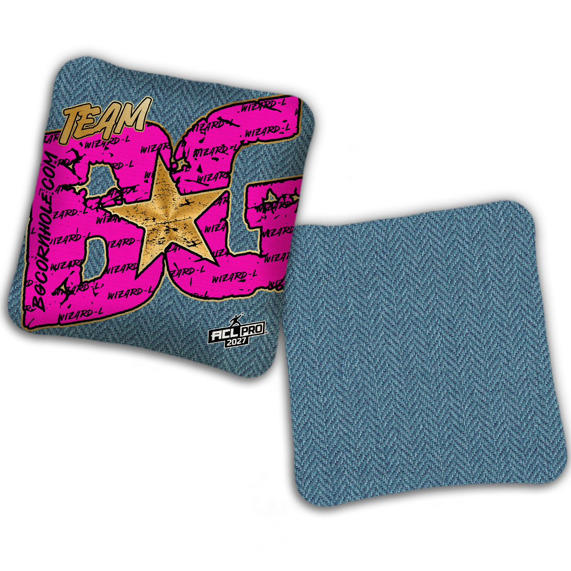 2027 BG Wizard L "Big BG Colormatch" - ACL Pro Stamped Cornhole Bags - SET OF 4 BAGS