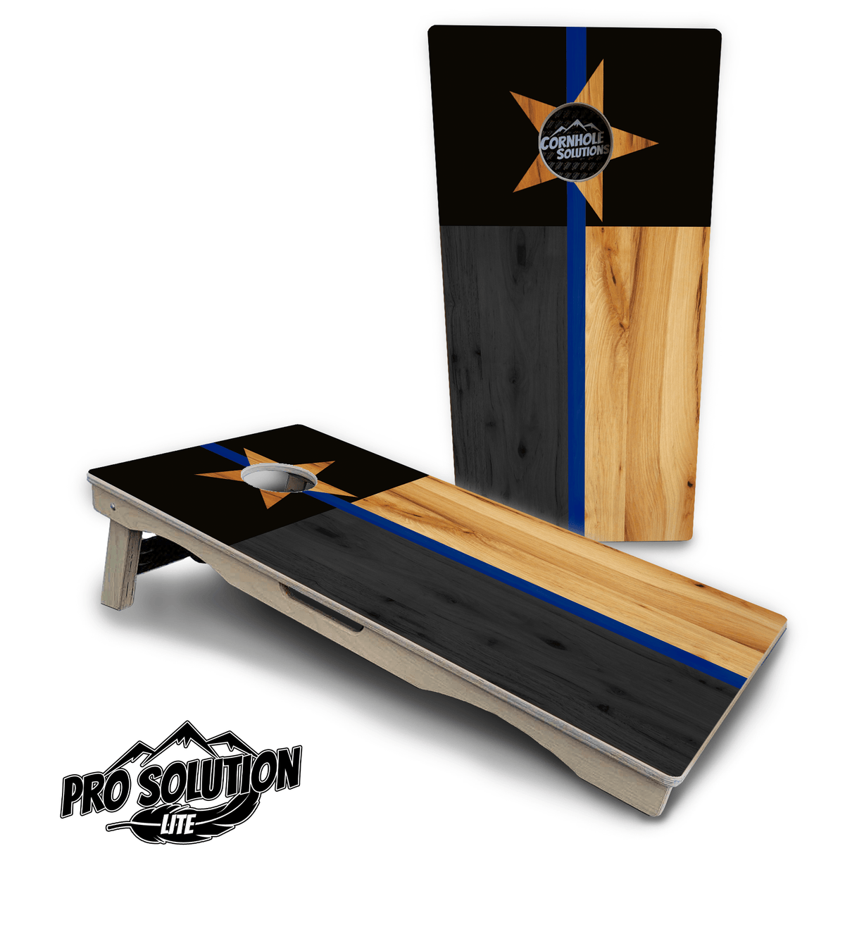 First Responder Texas Flag Cornhole Boards – Pro Lite or Pro Elite