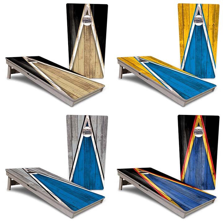 Team Color Triangle Cornhole Boards – Tournament Series