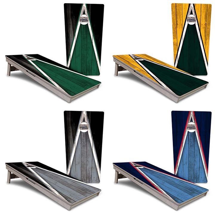 Team Color Triangle Cornhole Boards – Tournament Series