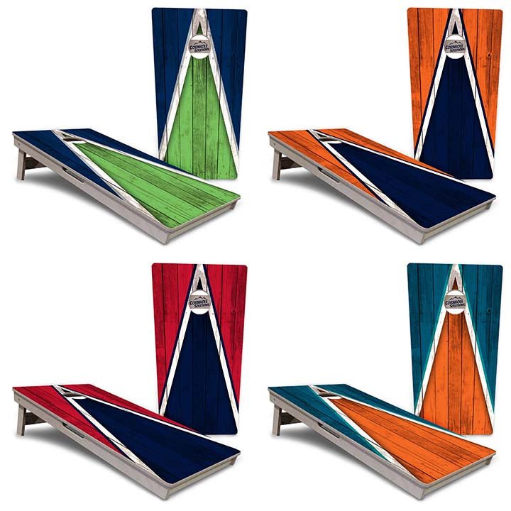 Team Color Triangle Cornhole Boards – Tournament Series