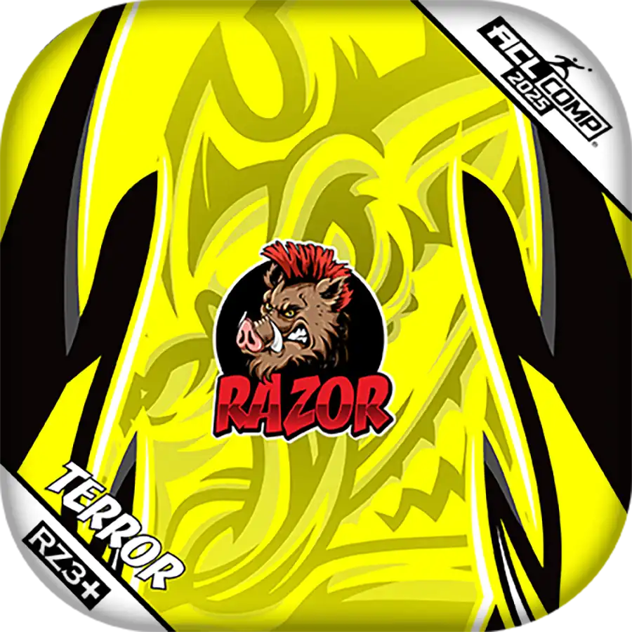 Terror | Tribal Yellow | ACL COMP ACL Cornhole Bags by Razor Bags (Razor Cornhole)