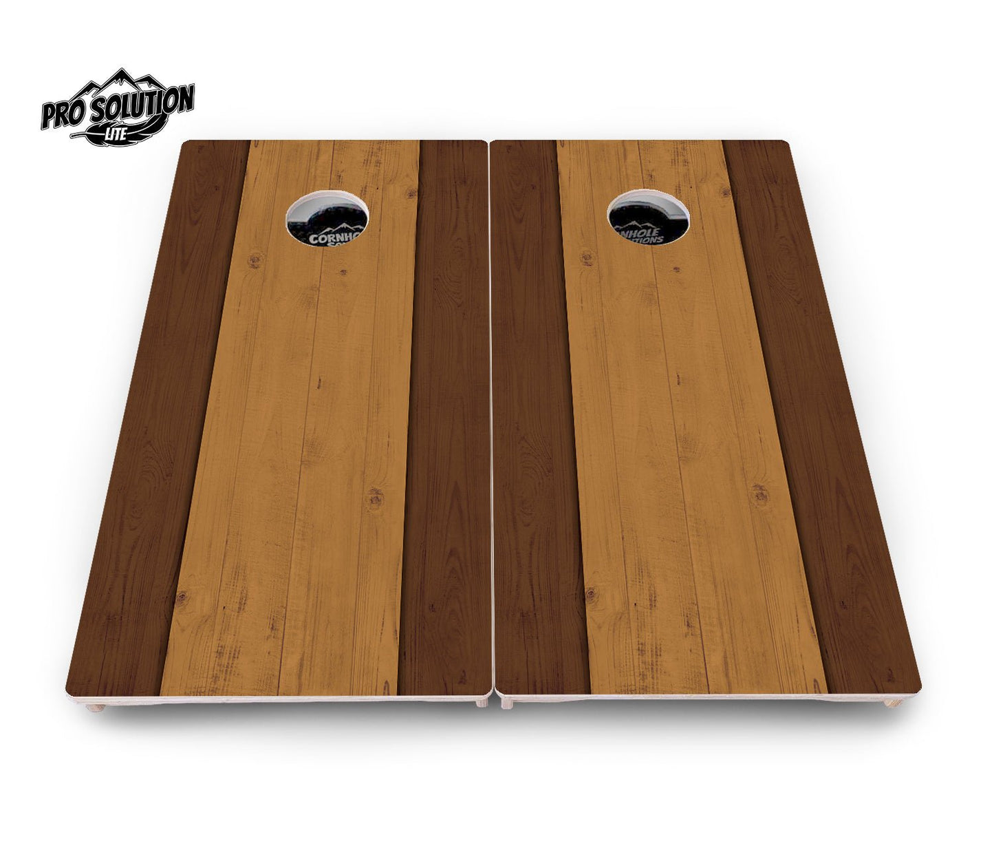 Brown Two Tone Planks Cornhole Boards – Pro Lite or Pro Elite