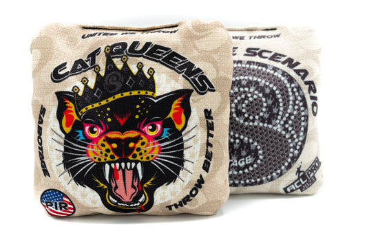 Used Cornhole Bags -  Cornhole Scenario Sabotage Cat Queens