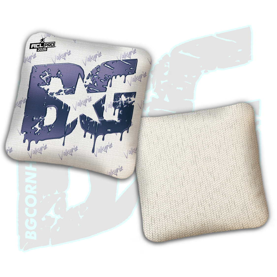 2026 BG Multiple Bag Models "White Liquid Gold" - ACL Pro Stamped Cornhole Bags - SET OF 4 BAGS