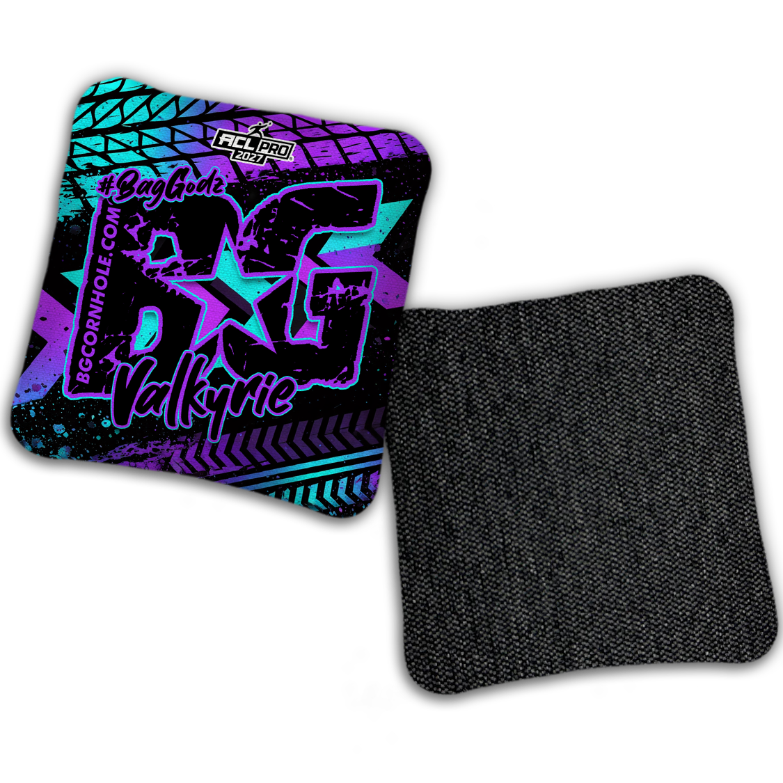 2027 BG Multiple Bag Models "GRUNGE TRACKS" - ACL Pro Stamped Cornhole Bags - SET OF 4 BAGS