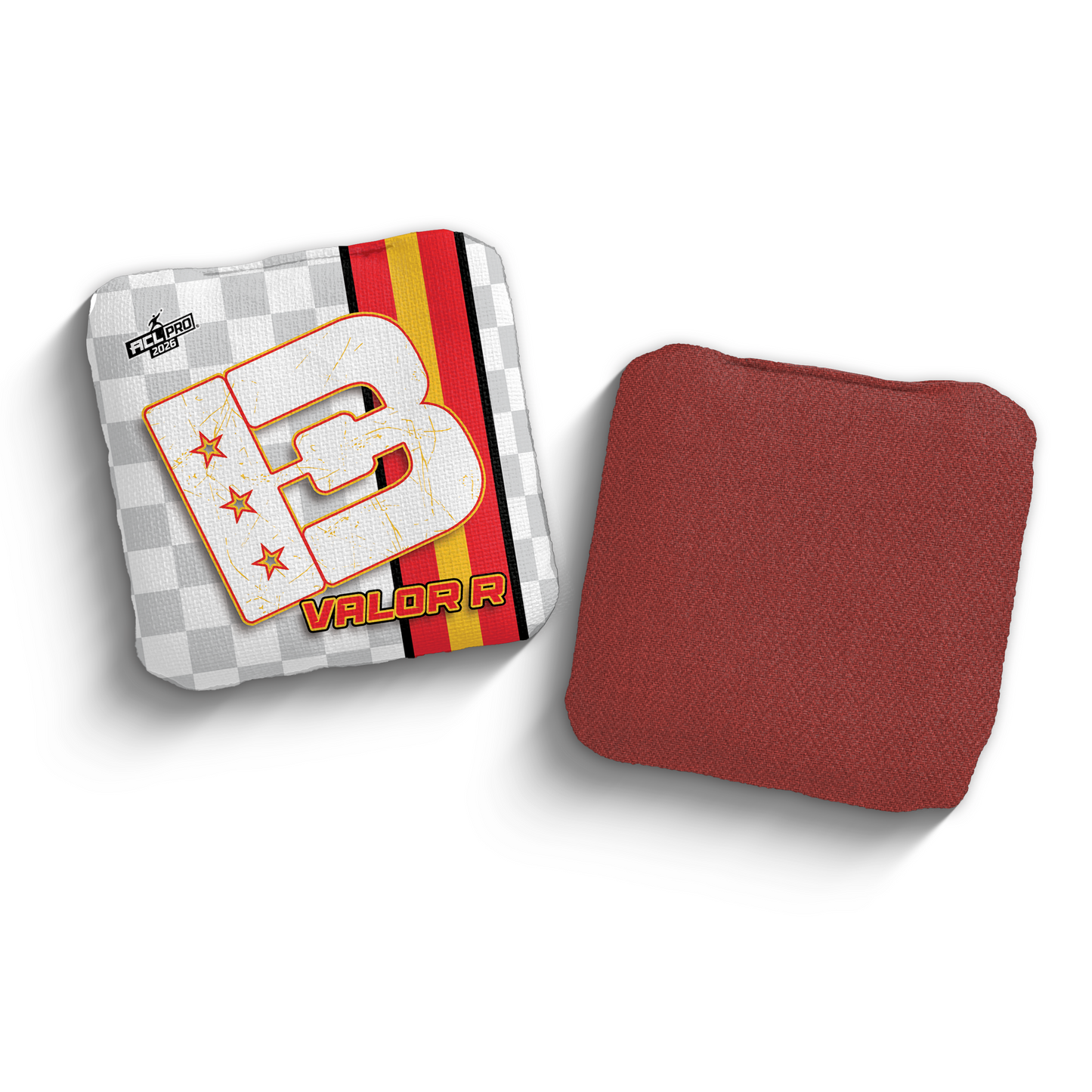 2026 Brotherhood Cornhole Valor Checkered Edition ACL Pro Stamped Cornhole Bags