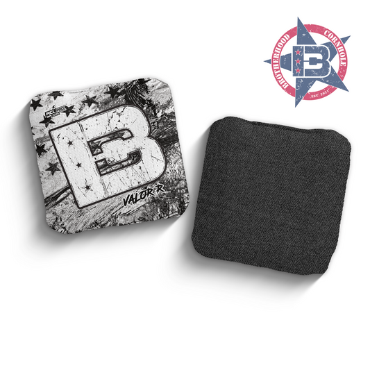 2025 Brotherhood Cornhole Valor Grunge Flag Edition ACL Pro Stamped Cornhole Bags