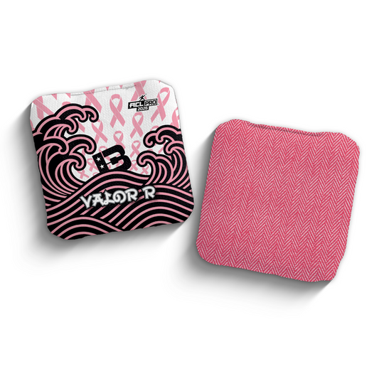 2026 Brotherhood Cornhole Valor Breast Cancer Awareness Japanese Edition ACL Pro Stamped Cornhole Bags