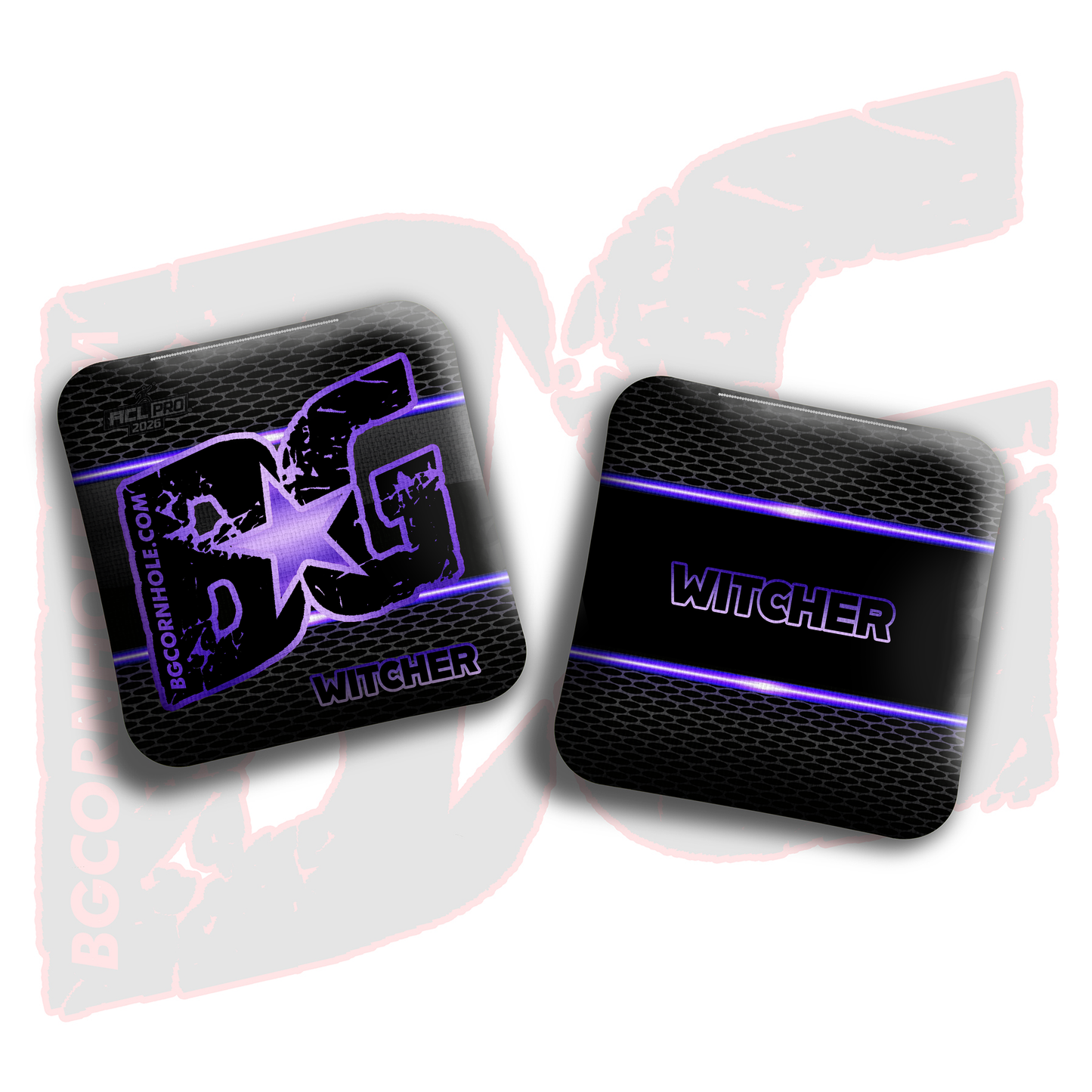 2026 BG Multiple Bag Models "Carbon Lines" - ACL Pro Stamped Cornhole Bags - SET OF 4 BAGS
