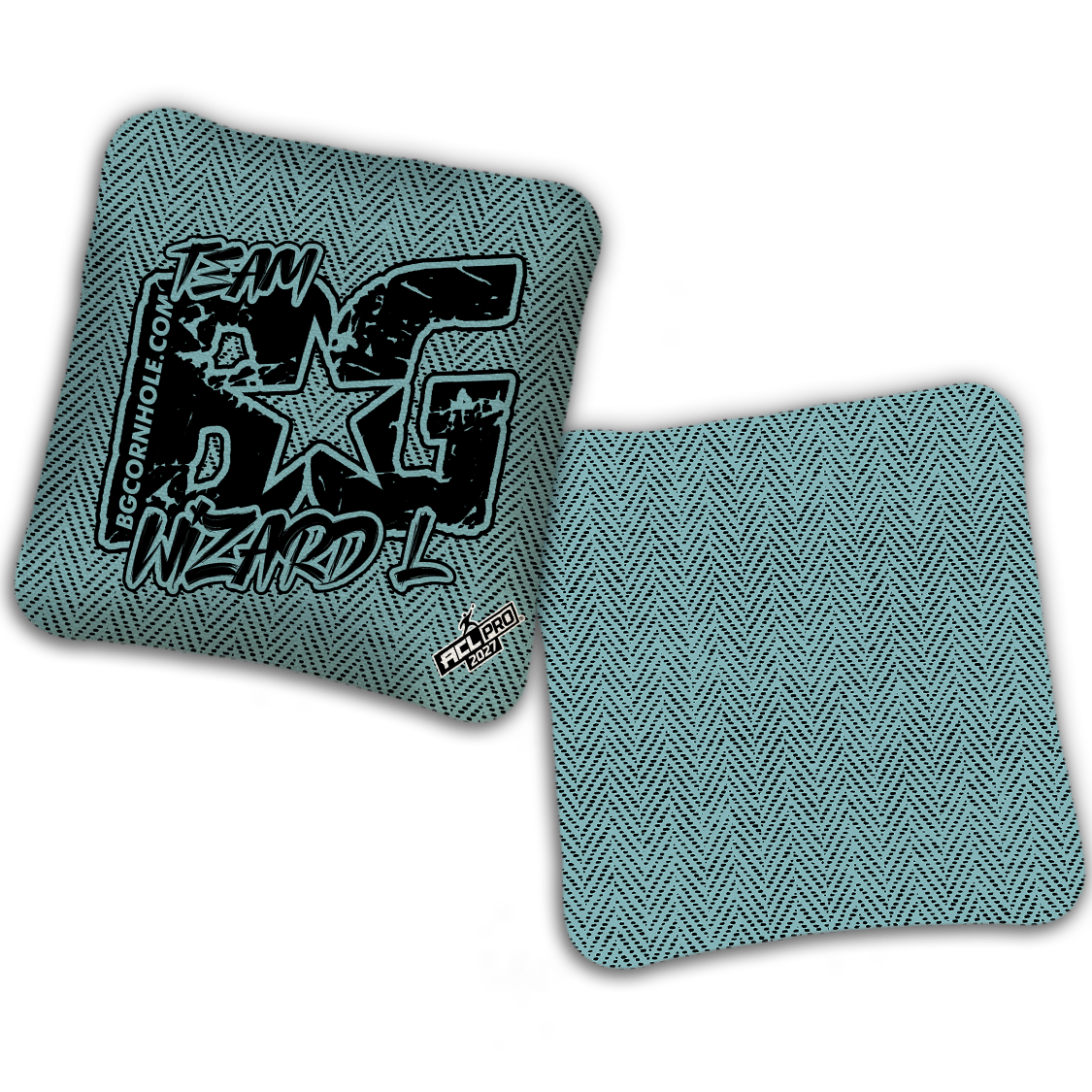 2027 BG WIZARD-L “ESPN THROWBACK COLORMATCH" - ACL Pro Stamped Cornhole Bags - SET OF 4 BAGS