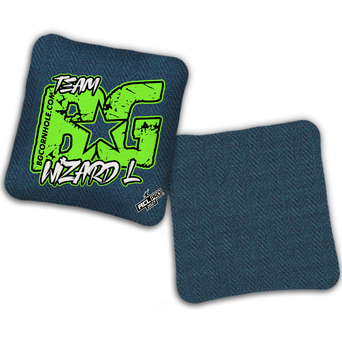 2027 BG WIZARD-L “ESPN THROWBACK COLORMATCH" - ACL Pro Stamped Cornhole Bags - SET OF 4 BAGS