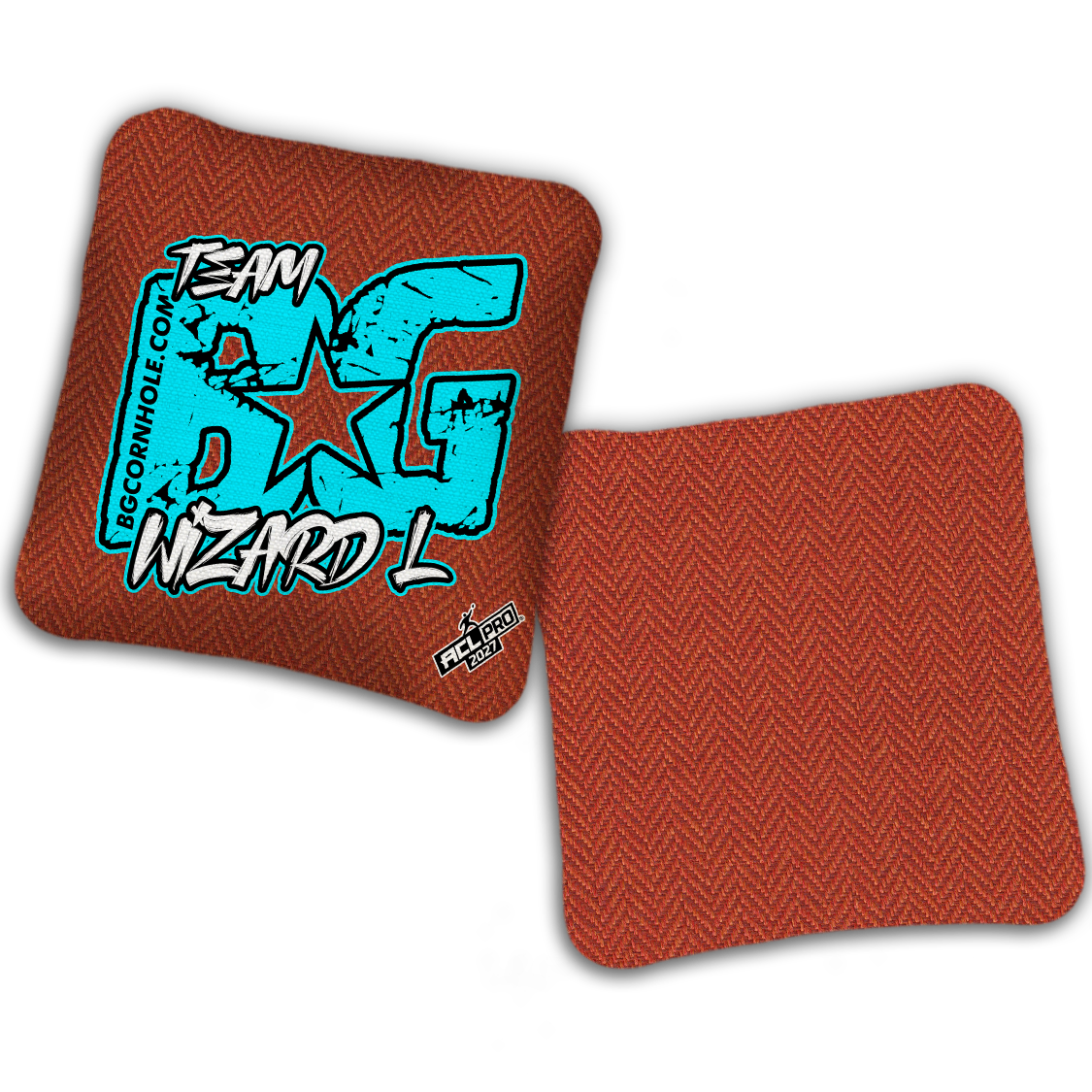 2027 BG WIZARD-L “ESPN THROWBACK COLORMATCH" - ACL Pro Stamped Cornhole Bags - SET OF 4 BAGS