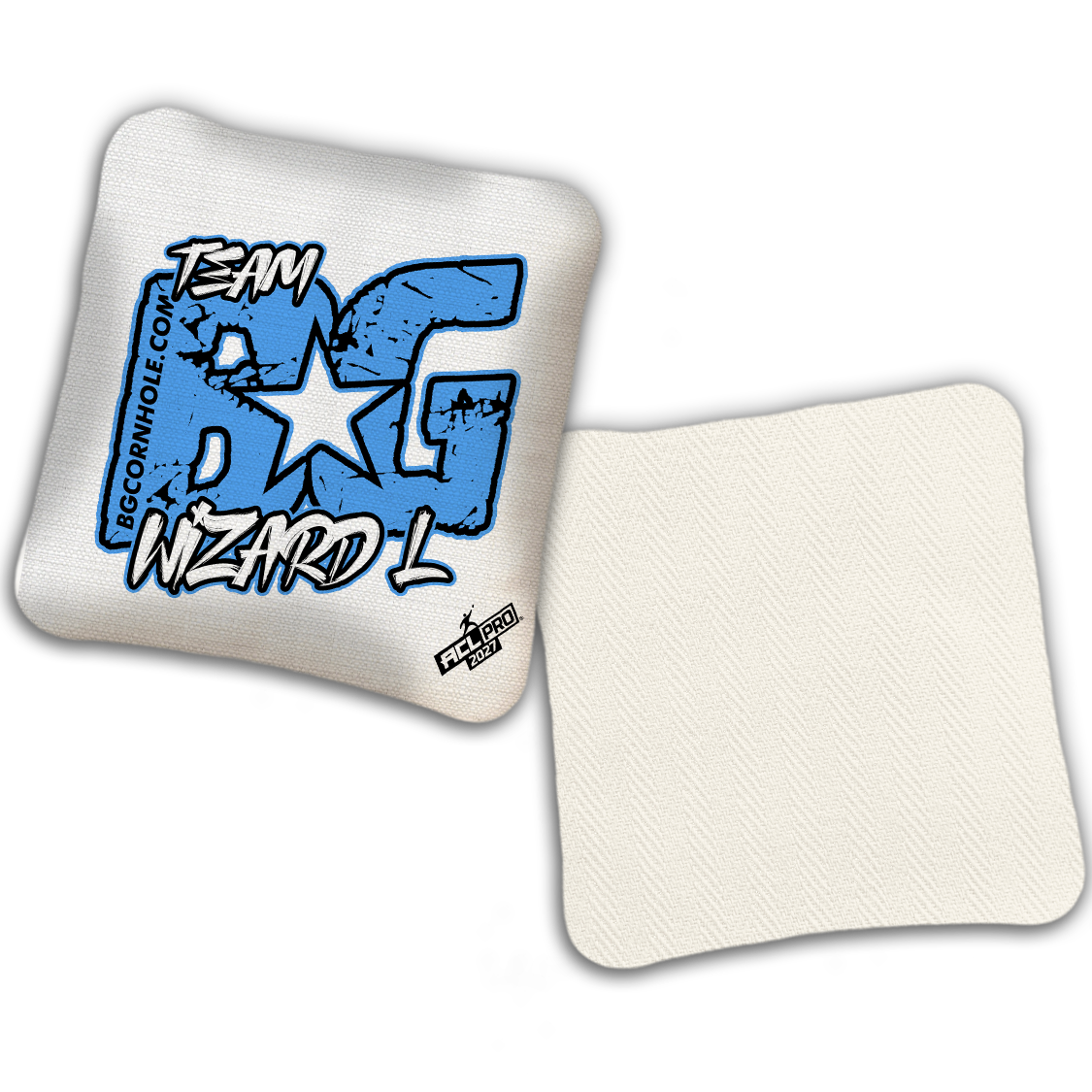 2027 BG WIZARD-L “ESPN THROWBACK COLORMATCH" - ACL Pro Stamped Cornhole Bags - SET OF 4 BAGS