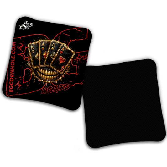 2027 BG Multiple Bag Models "DEAD MANS HAND " - ACL Pro Stamped Cornhole Bags - SET OF 4 BAGS