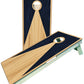Triangle Wood Grain Patterned Cornhole Boards