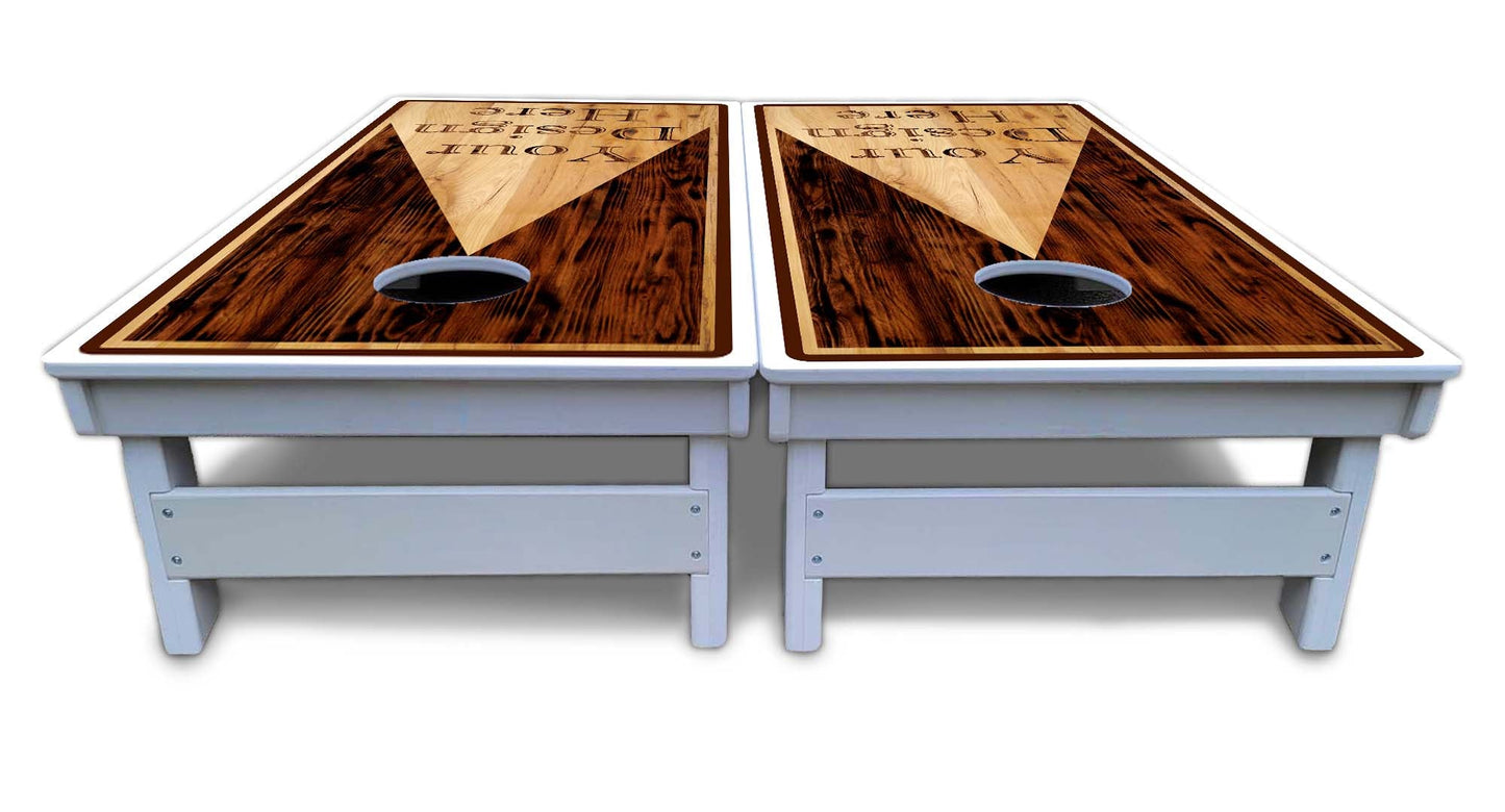 Custom Wooden Triangle Cornhole Boards - All Weather Series - Free Shipping!