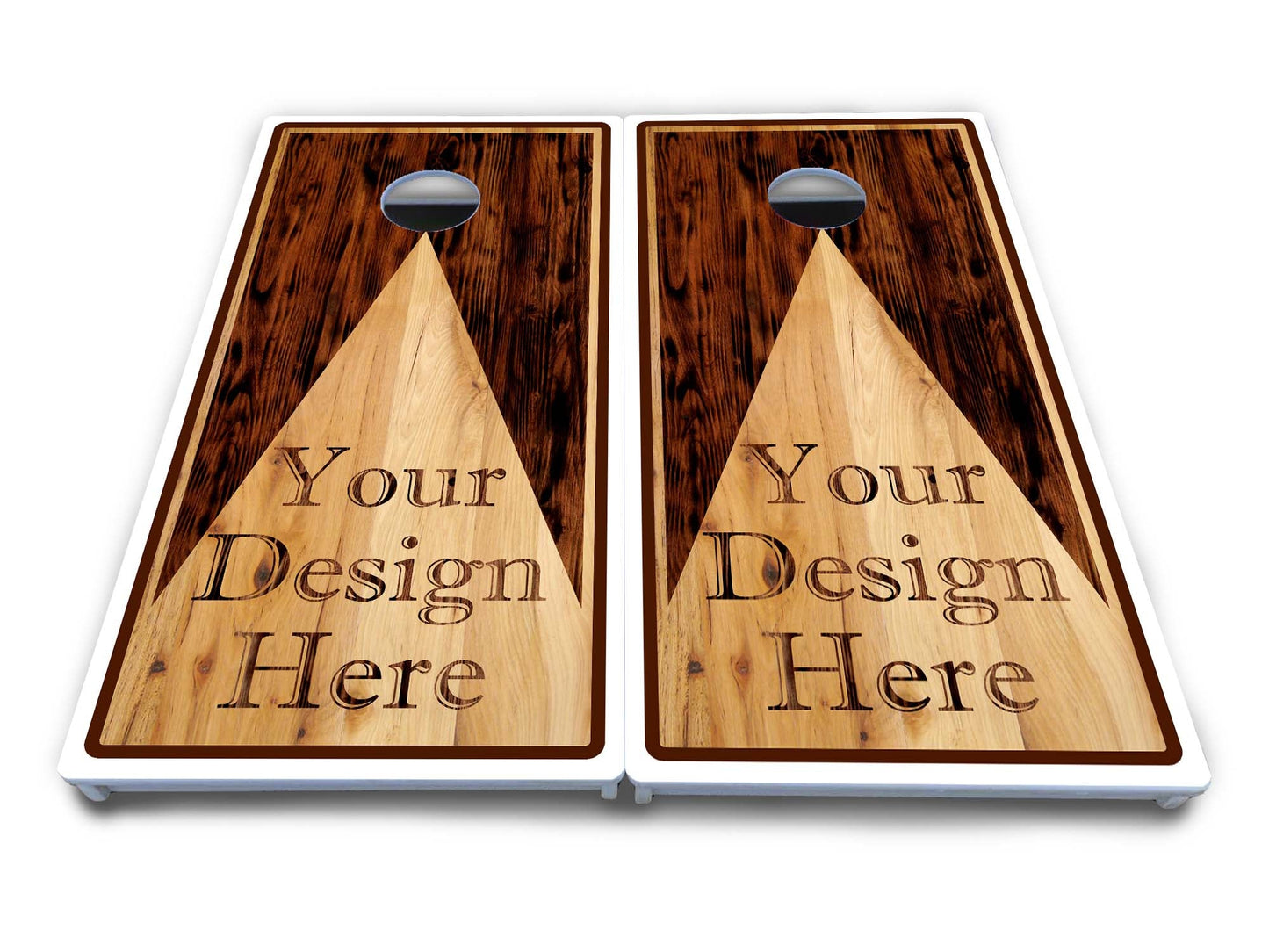Custom Wooden Triangle Cornhole Boards - All Weather Series - Free Shipping!