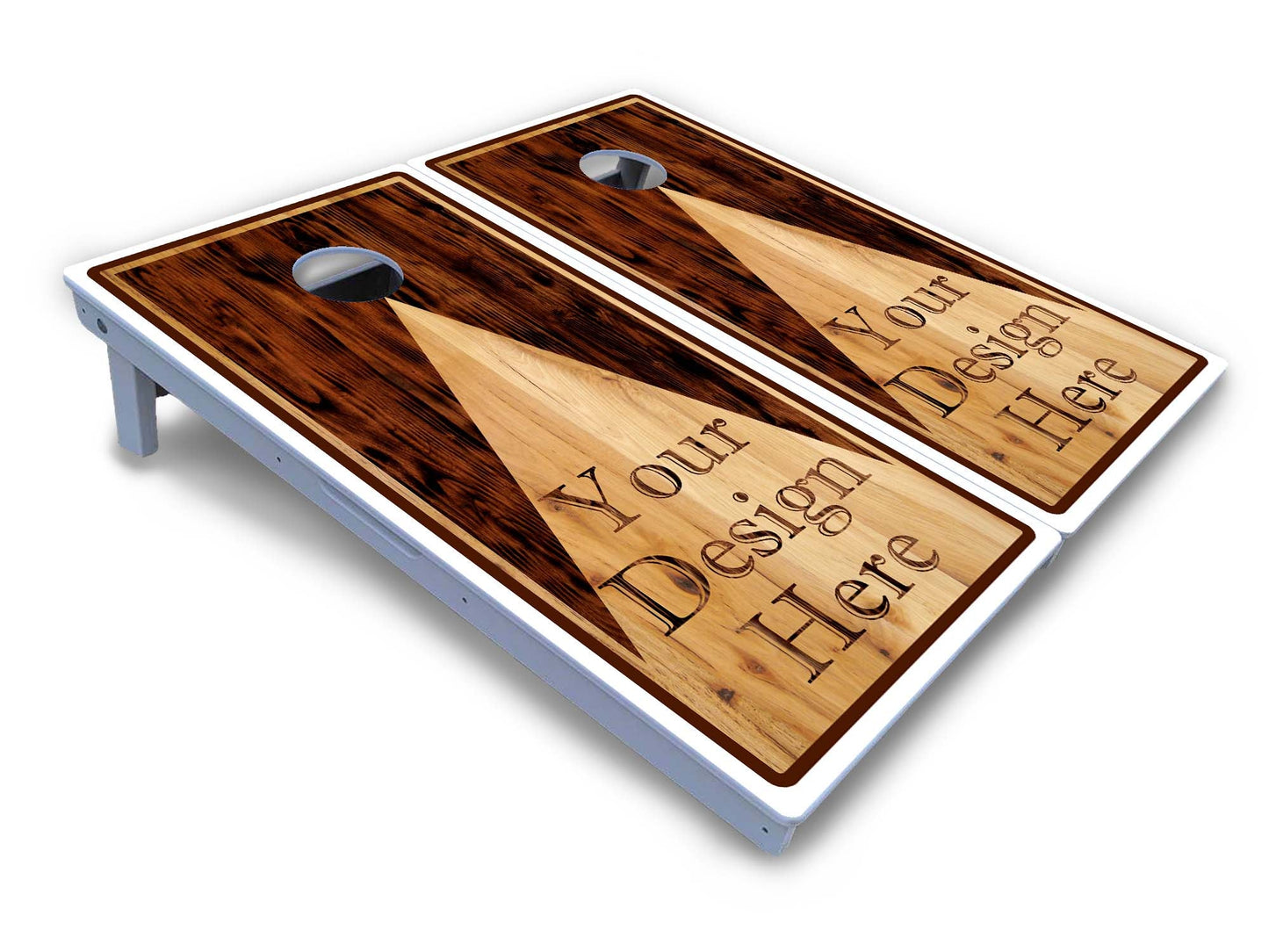 Custom Wooden Triangle Cornhole Boards - All Weather Series - Free Shipping!
