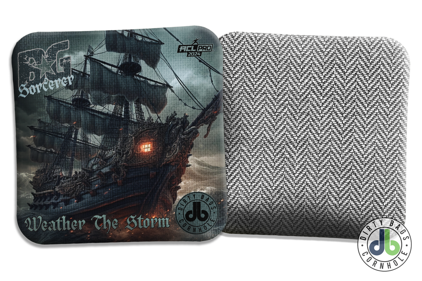 BG Cornhole Sorcerer Cornhole Bags with Pirate Ship