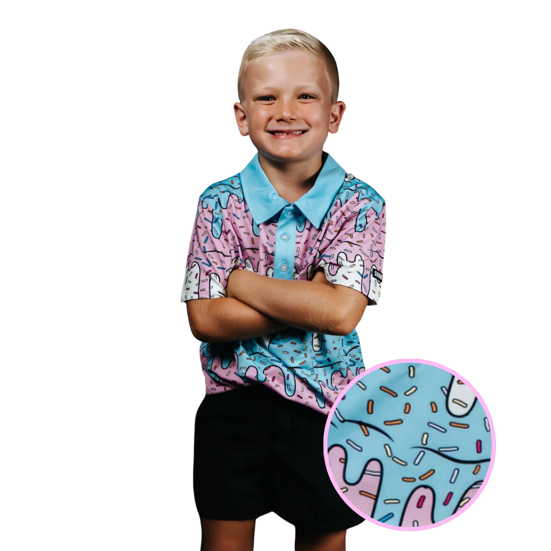 Youth Ice Cream Drip Polo