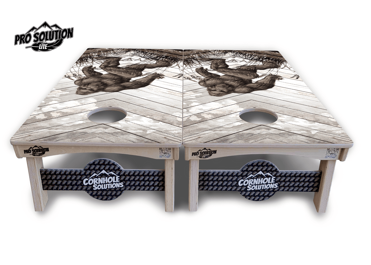 Bigfoot Whitewash Cornhole Boards – Pro Lite or Pro Elite