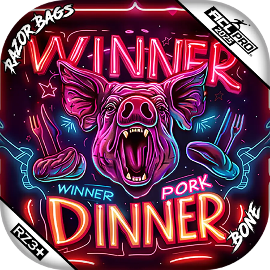 Bone | Pork Dinner | ACL PRO Razor Cornhole Bags