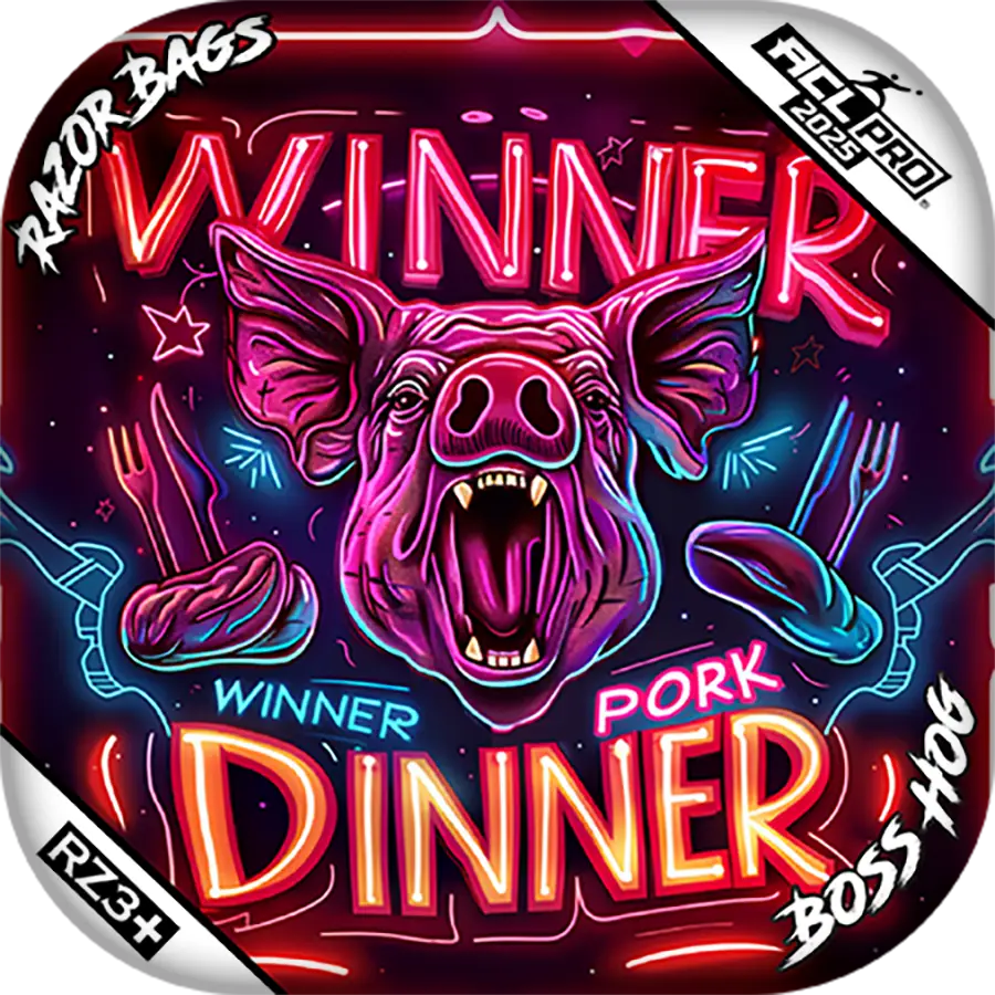 Boss Hog | Pork Dinner | ACL PRO Cornhole Bags by Razor Bags (Razor Cornhole)