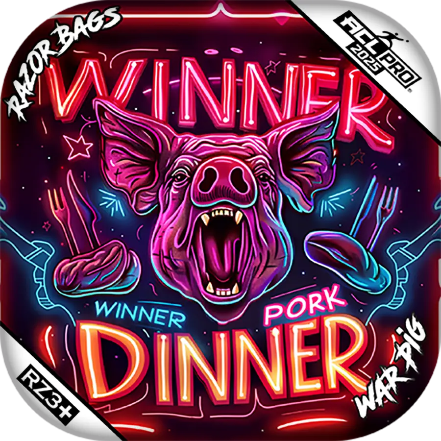 War Pig | Pork Dinner | ACL PRO Cornhole Bags by Razor Bags (Razor Cornhole)