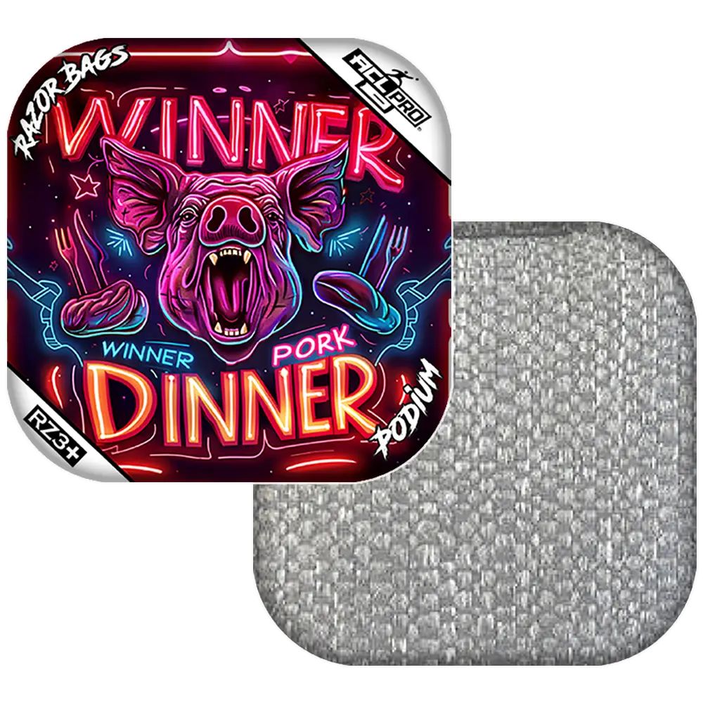 Podium | Pork Dinner | ACL PRO Razor Cornhole Bags