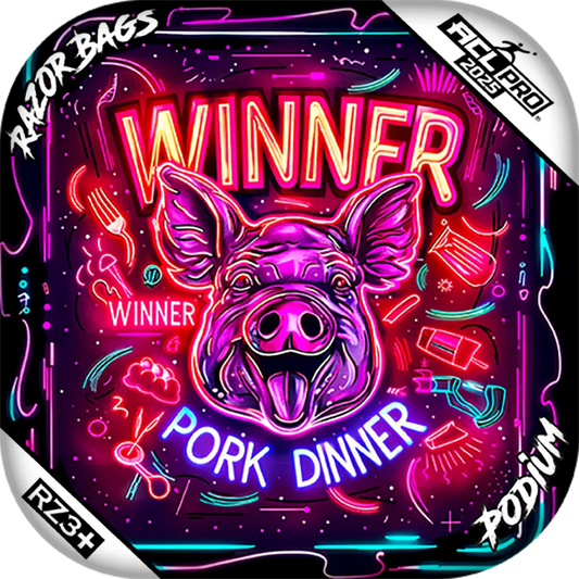Podium | Winner Winner Pork Dinner | ACL PRO Cornhole Bags by Razor Bags (Razor Cornhole)