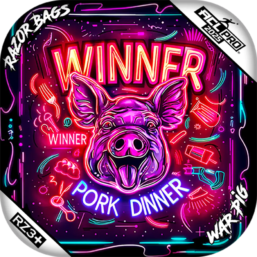 War Pig | Winner Dinner | ACL PRO Cornhole Bags by Razor Bags (Razor Cornhole)