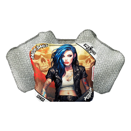 Podium | Woman Skulls | ACL PRO Razor Cornhole Bags