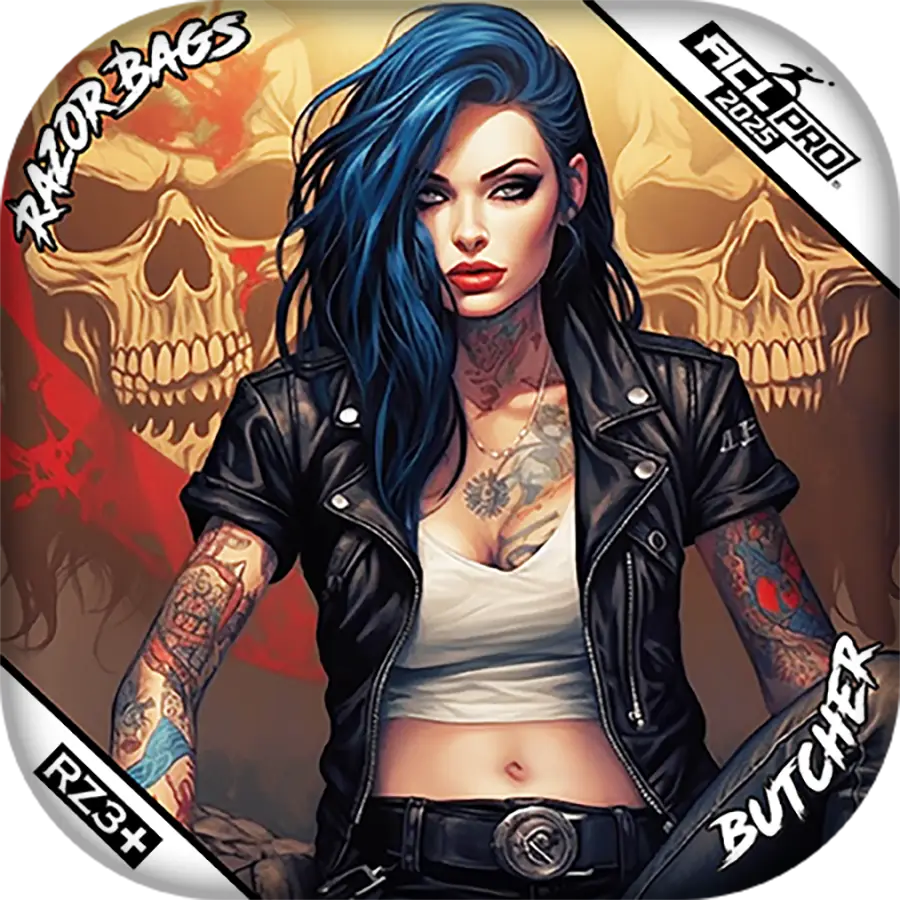 Butcher | Woman Skulls | ACL PRO Razor Cornhole Bags