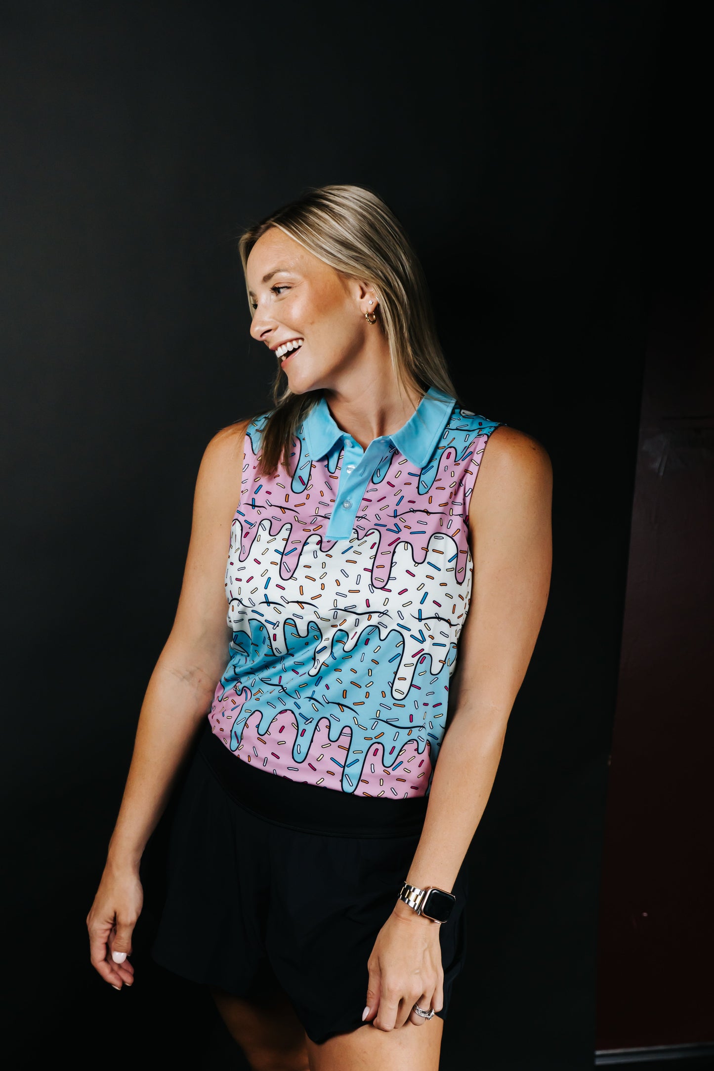 Womens Ice Cream Drip Polo