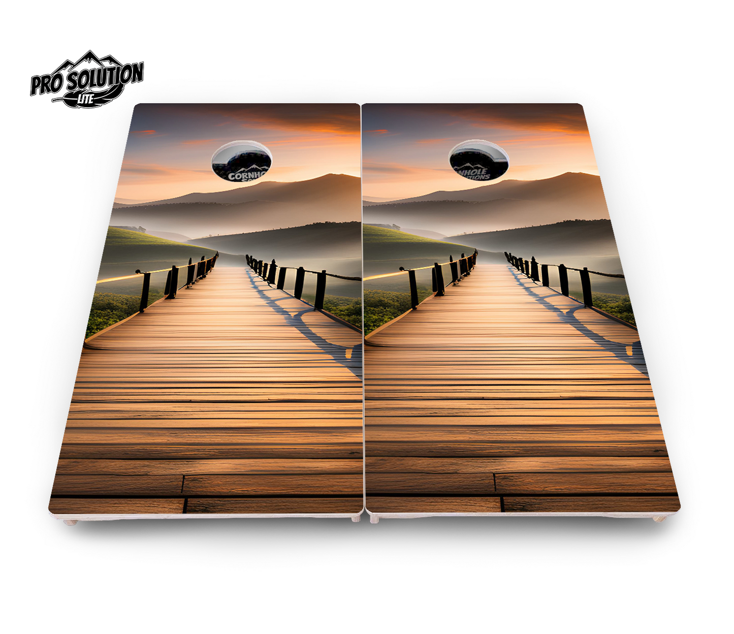 Wooden Bridge Cornhole Boards - Pro Solution Lite Series