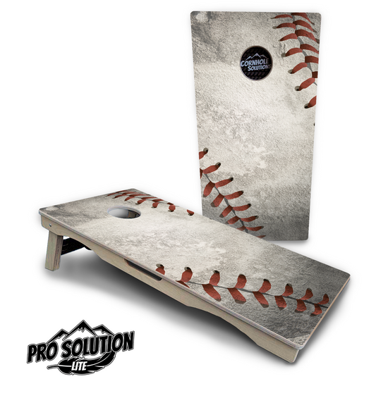 Worn Baseball Cornhole Boards - Pro Solution Lite Series